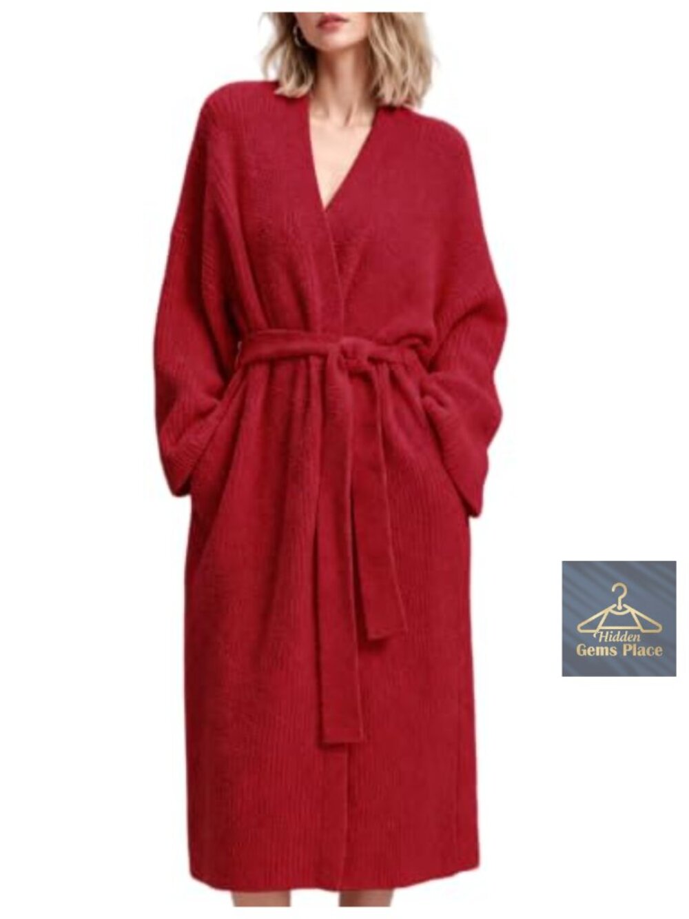 Fluffy Plush Robe Long Maxi Cozy Fleece Bathrobe Fuzzy